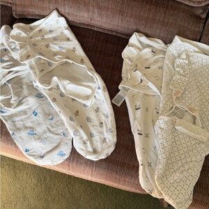 Keababies swaddles 0-3 and 3-6 (4 total)